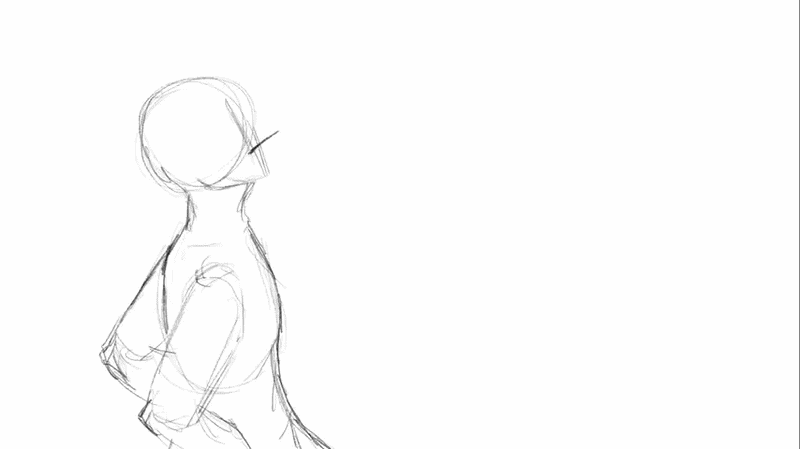 Quick Smoke: This animation was made to test my use of impact frames and character form.